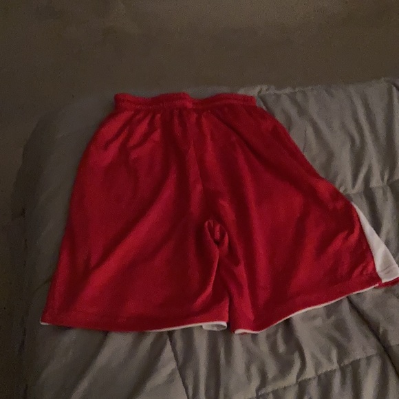 Two pairs of Women’s basketball shorts size small reversible red and white - Picture 4 of 6